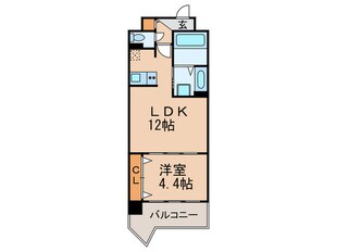 Chateau＆HotelMeieki-Minami1Stの物件間取画像